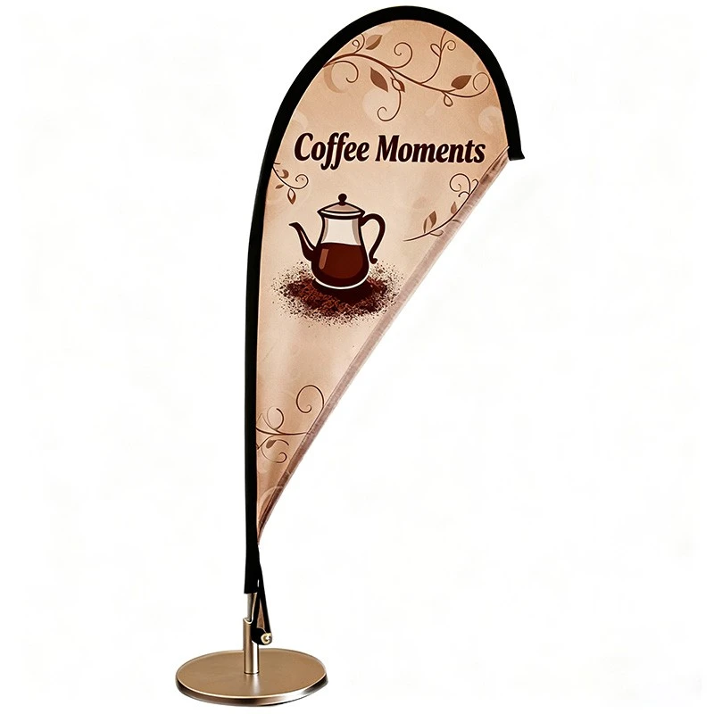 टेबल टियरड्रप बीच झण्डा